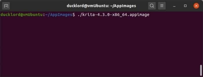 Installer le dernier Krita dans Ubuntu Exécuter à partir du terminal
