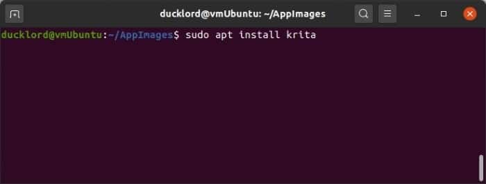 Installer le dernier Krita dans Ubuntu Apt Installer Krita
