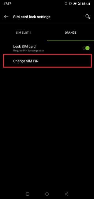 Comment changer le code PIN du Sim Nouveau code PIN