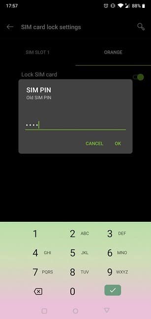 Comment changer l'ancien code du code PIN Sim