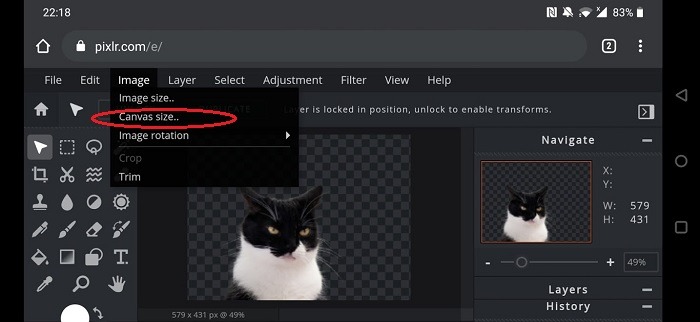Comment créer une icône d'application personnalisée Pixlr Canvas