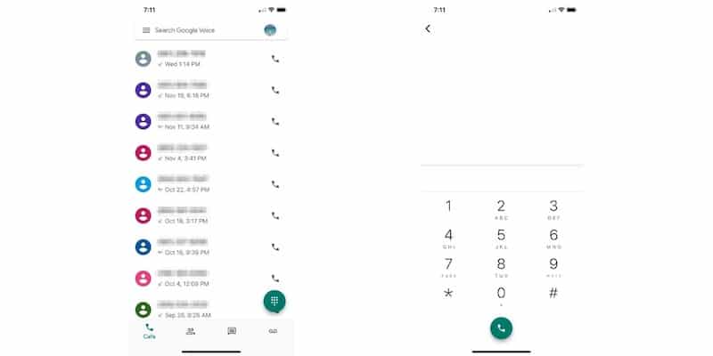 Suralimentez Google Voice Ios pour passer des appels