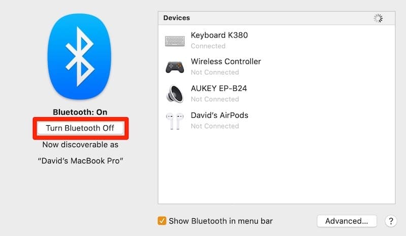 Connectez les Airpods à Mac Étape 2 Connectez les Airpods à Mac Étape 2