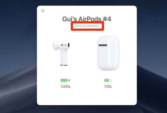 Connecter les Airpods à Mac Airbuddy Connect Connecter les Airpods à Mac Airbuddy Connect