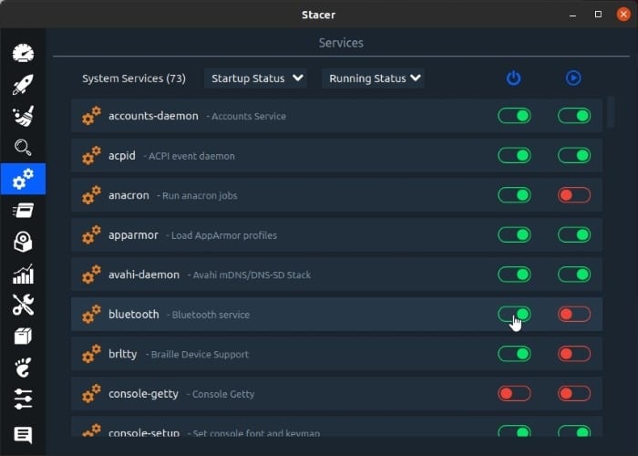Optimisez Linux avec Stacer Control Services