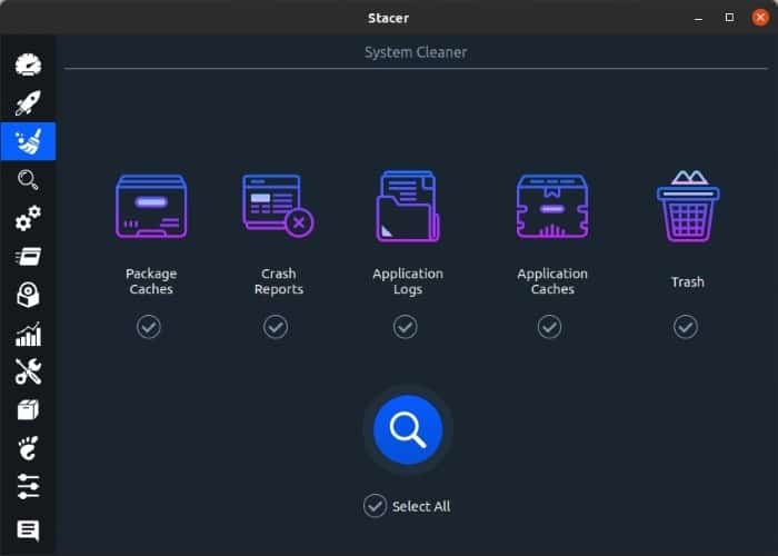 Optimiser Linux avec Stacer System Cleaner