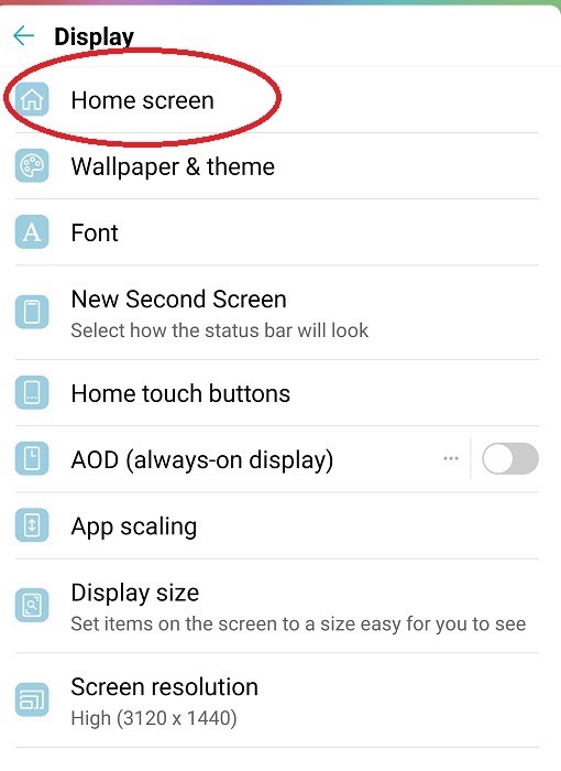 Comment attribuer un écran d'accueil sur l'écran d'accueil Android