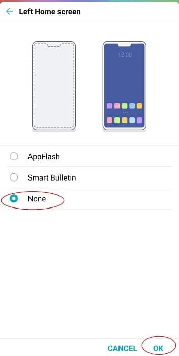 Comment attribuer un écran d'accueil sur les options de gauche Android