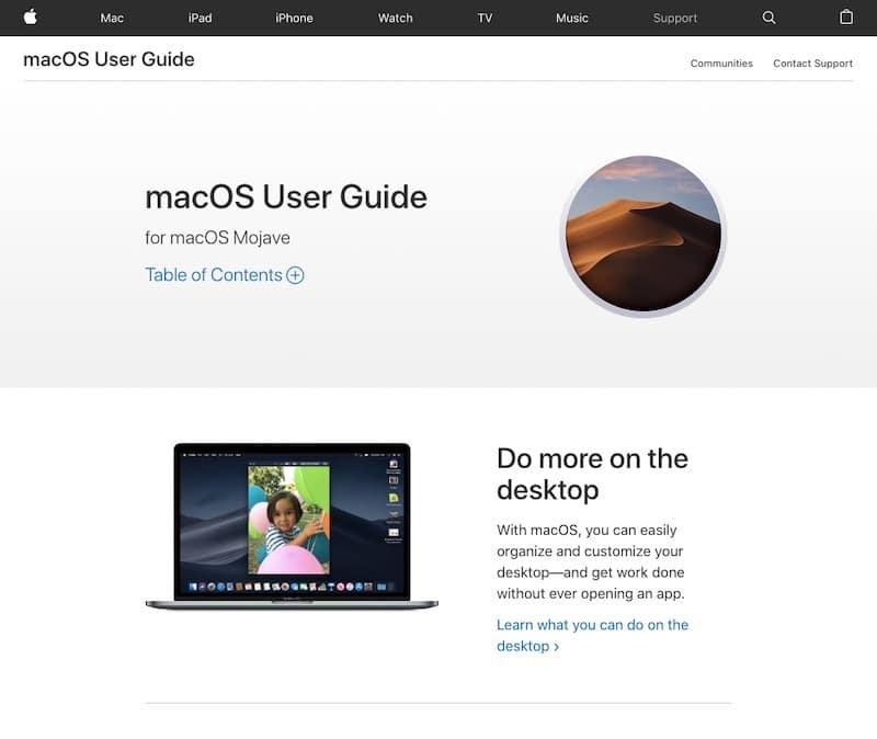 Apprenez Macos avant d'acheter le site Web d'Apple