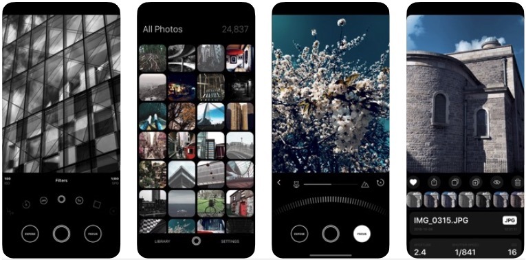 Meilleures applications pour appareil photo iPhone Obscura2