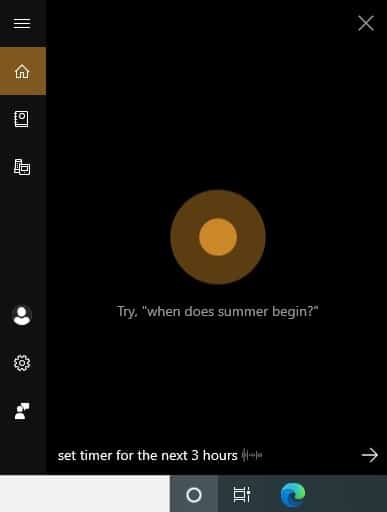 Instruction de minuterie Cortana des minuteries d'alarmes Windows10