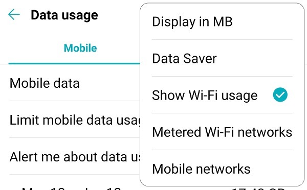 Comment définir une connexion Wifi mesurée sur Android Metered