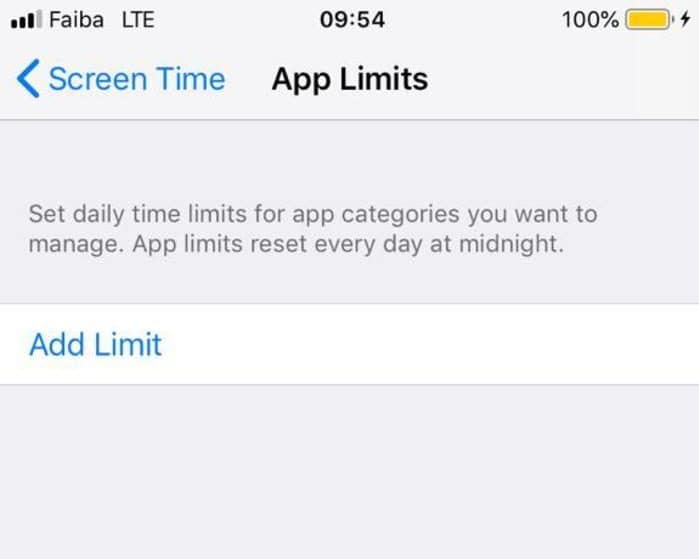 Verrouiller les applications Paramètres de l'iPhone Temps d'écran Limites des applications