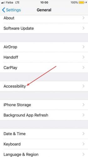 Verrouiller les applications Paramètres de l'iPhone Accessibilité générale