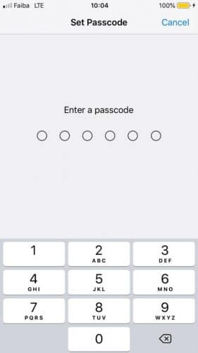 Verrouiller les applications Paramètres de l'iPhone Entrer le code d'accès