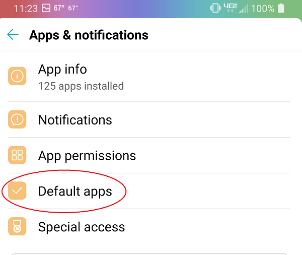 Comment définir des applications par défaut dans les applications par défaut d'Android 10