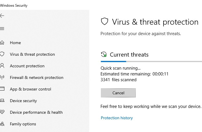 Analyse antivirus au démarrage lent de Windows