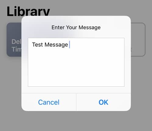 Programmer un message texte Saisir un message