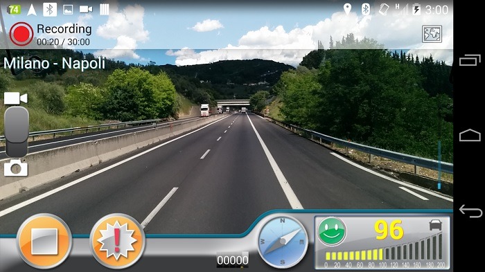 Tableau de bord Android Autoguard Dashcam 1