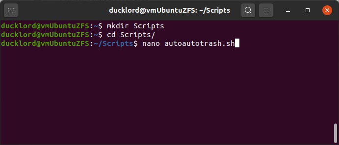 Gardez Ubuntu propre avec Autotrash Create Script