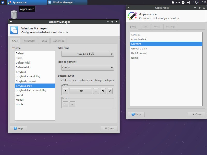 Personnalisation Xfce Xubuntu
