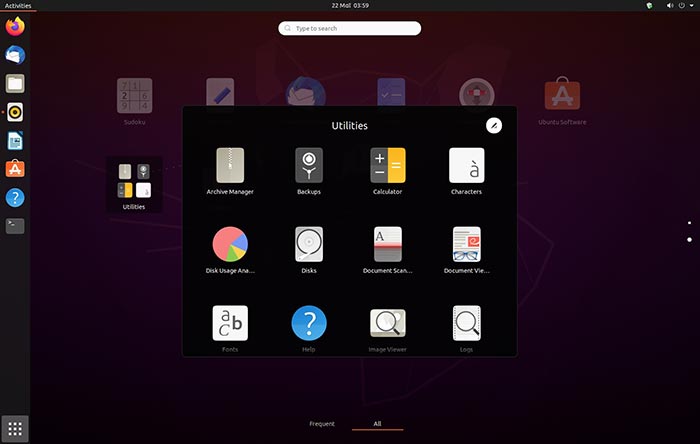 Regroupement d'applications Ubuntu Vs Mint Ubuntu