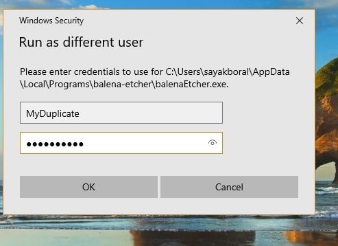 Instances Windows Identifiants Utilisateur différent