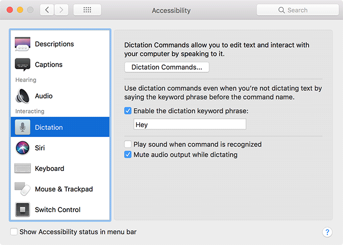 Hey Siri Old Mac Activer le mot-clé