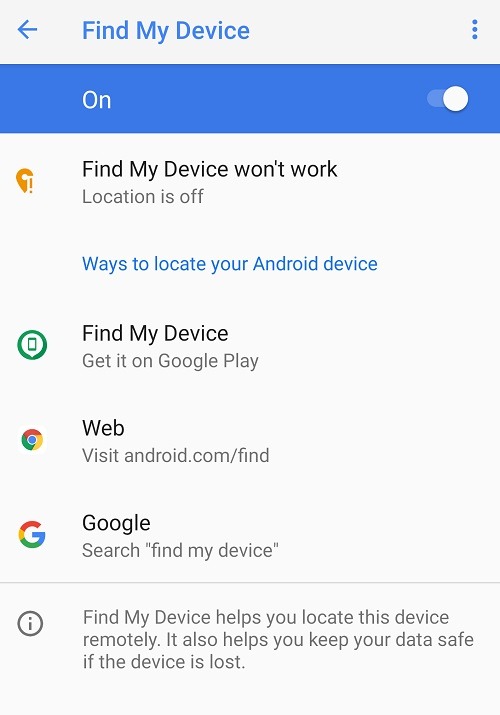 Comment éviter d'être bloqué sur Android Trouver mon appareil