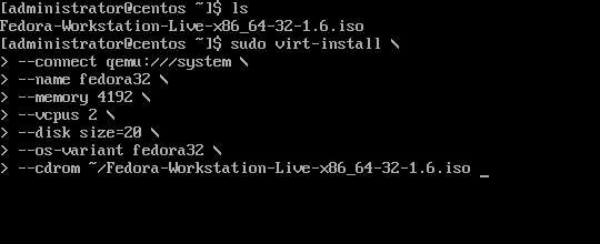 Virt Server Virt Installer