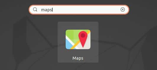 Gnome Maps en tant que PDF à rechercher dans les applications