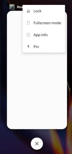 Écran Pin App