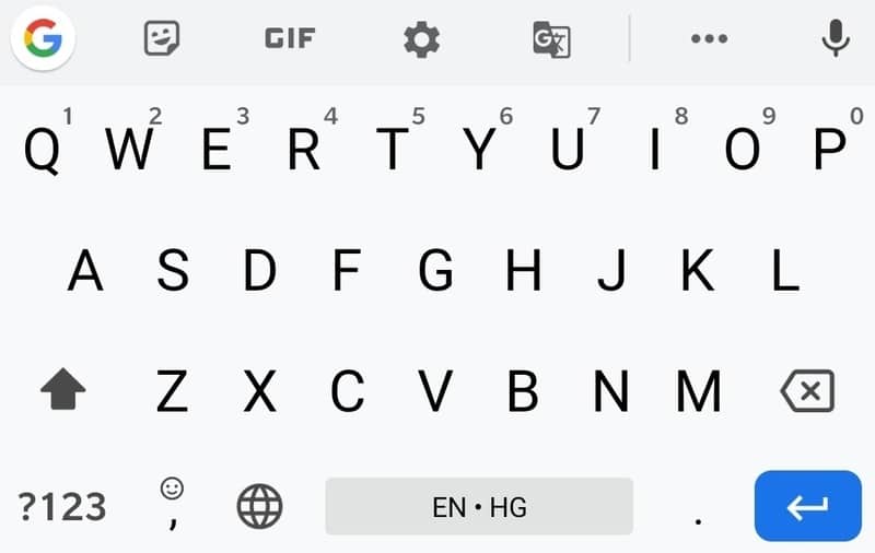 Disposition Gboard