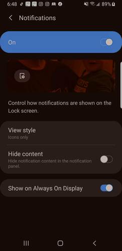 Personnaliser les notifications Android de l'écran de verrouillage