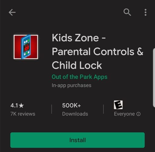 Téléphone Android à l'épreuve des enfants Kids Zone Store