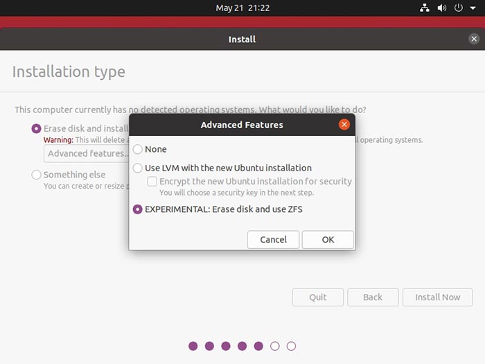 Installation facile d'instantanés Ubuntu 20 04 Zfs Zfs expérimentaux