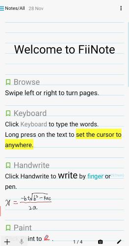 Exemple de notes Android Fiinote Exemple de notes Android Fiinote