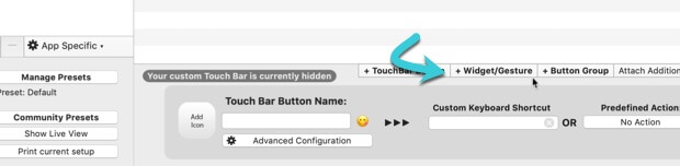 personnaliser-toucher-bar-bettertouchtool-ajouter-widget