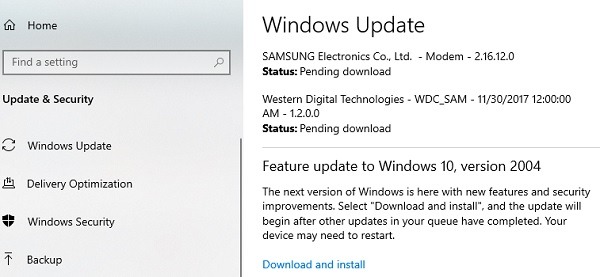 Fonctionnalités de Windows 10 supprimées lors de l'installation de la mise à jour de mai 2020