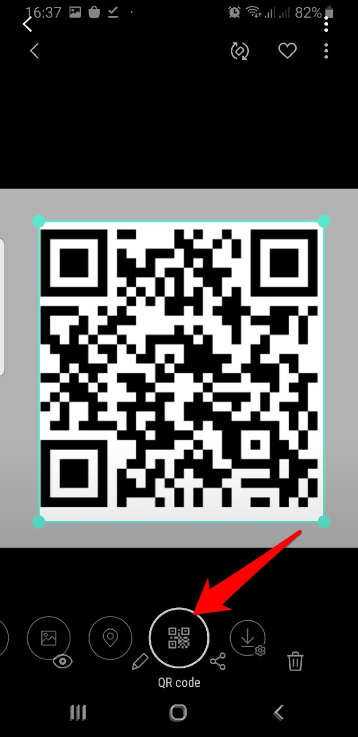 Lire le code Qr Android Bixby Vision Qr Code