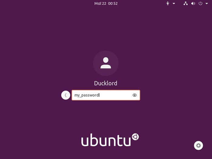 Ubuntu 2004 Examen des mots de passe visibles