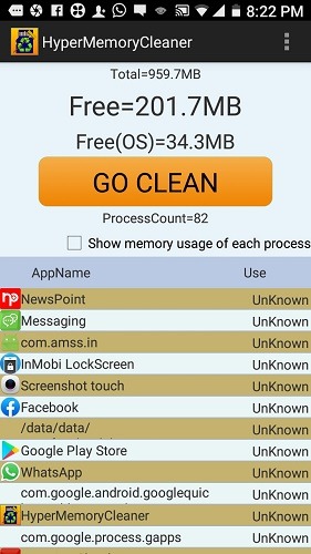Go Clean Application Hypermemorycleaner