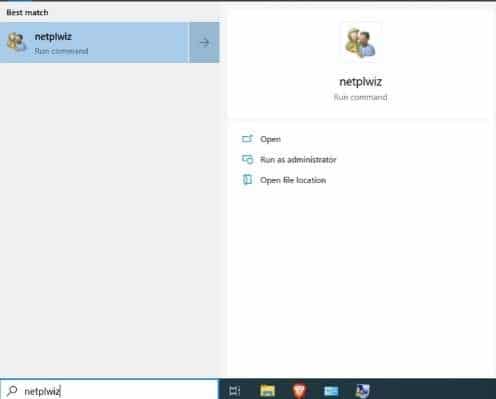 Modifier le nom d'affichage dans Windows 10 à l'aide de Netplwiz
