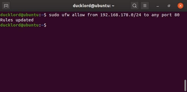 Désactiver Activer Gérer le pare-feu Ubuntu Autoriser Ips