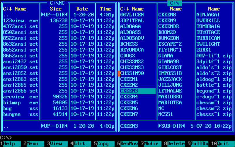 Dosbox Norton Commander Dosbox Norton Commander