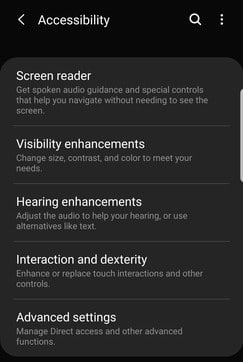Améliorations de la visibilité de l'accessibilité Android