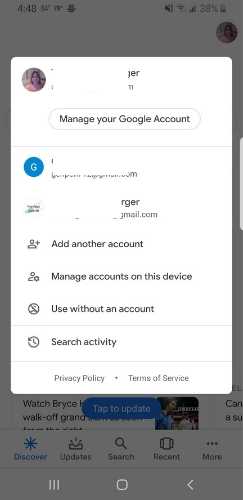 Clé de sécurité Android Ajouter un compte Google