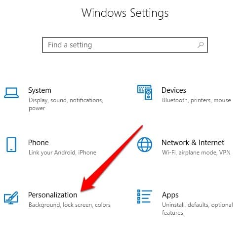 Installer Gérer les polices Personnalisation des paramètres de Windows 10