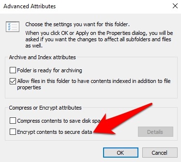 Mot de passe Protéger les fichiers Dossiers Propriétés du dossier Windows 10 Avancé Crypter le contenu Sécuriser les données