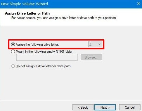 Mot de passe protéger les dossiers des fichiers Windows 10 nouvelle lettre de lecteur d'attribution de volume simple